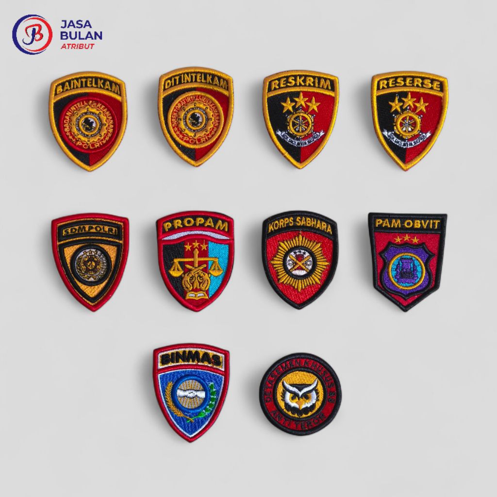 BORDIR POLRI | BORDIRAN POLISI | BET POLRI | KESATUAN POLRI