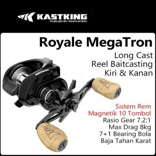 Relix Garcia - Kastking Royale Megatron Reel Pancing Baitcasting,Gulungan Pancing Baitcasting Lempar