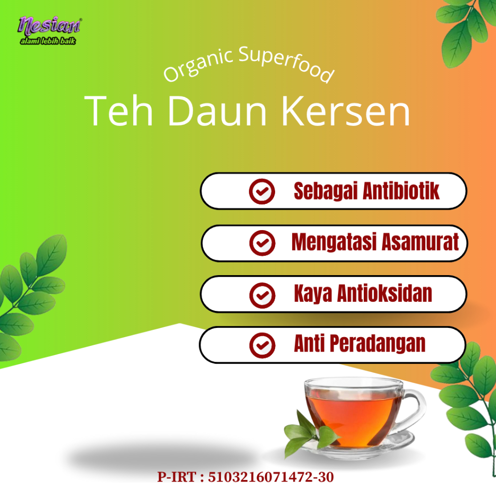 

NESIAN TEH DAUN KERSEN | TEH HERBAL | MUNTINGIA CALABURA | 20 KANTONG TEH