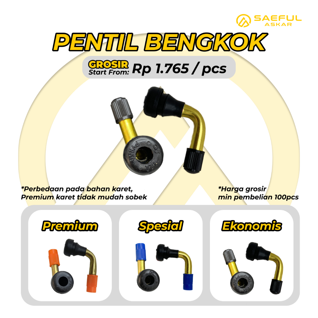 Pentil Sepeda Listrik Bengkok Grosir 100pcs untuk Pentil Mobil Pentil Bengkok Motor Scoopy Goda Paci