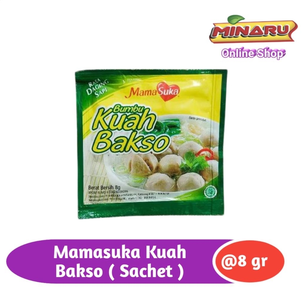 

Mamasuka Kuah Bakso Sachet @ 8gr ( Per 12 Sachet )