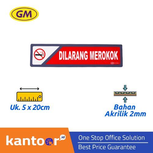 

GM LABEL DILARANG MEROKOK LK-206 KECIL WARNA