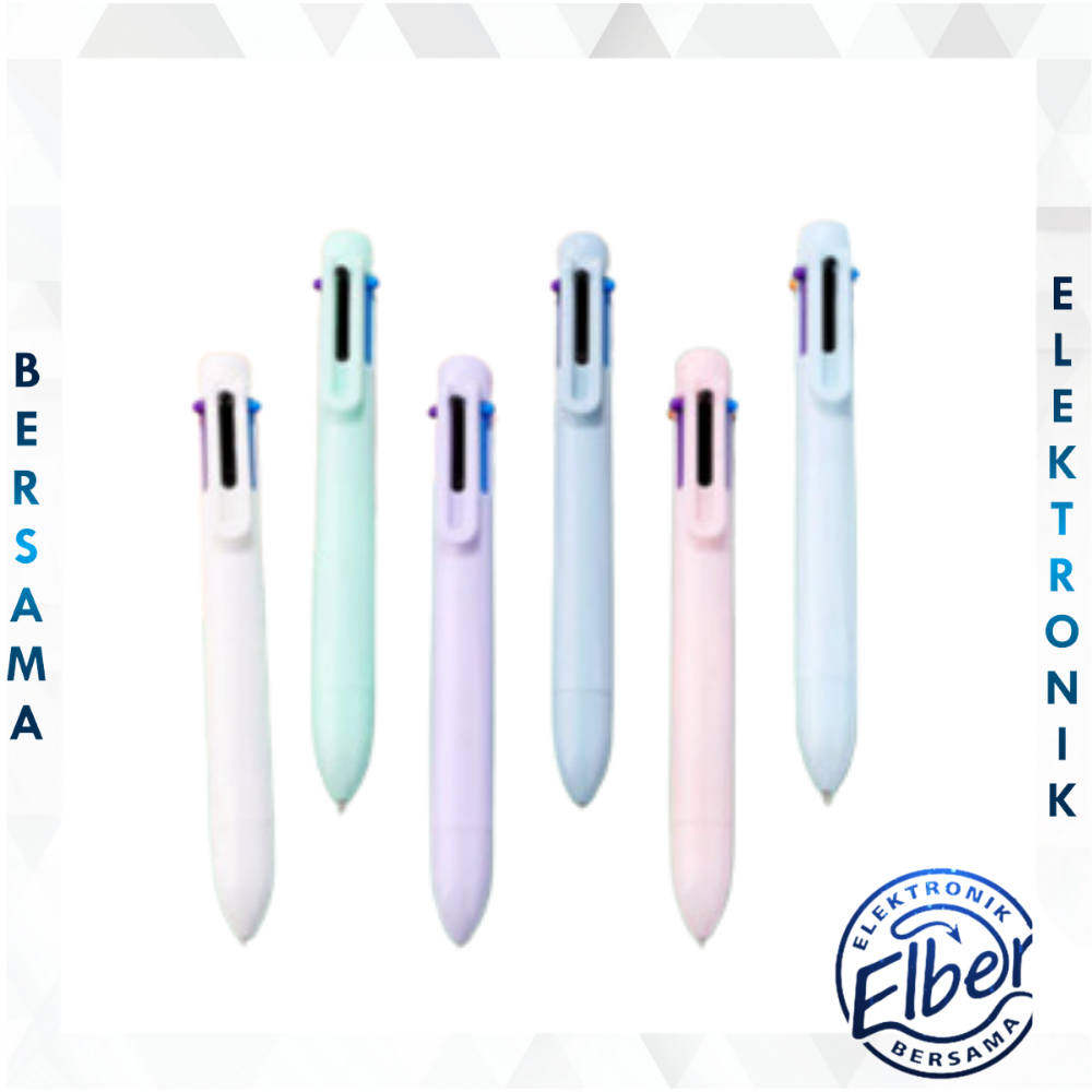 

ELBER Pulpen Warna Mekanik Pastel Color / 6 In 1 Warna Pulpen Multicolor / Pulpen Warna Warni / Pulpen Sekolah Multicolor Y3438