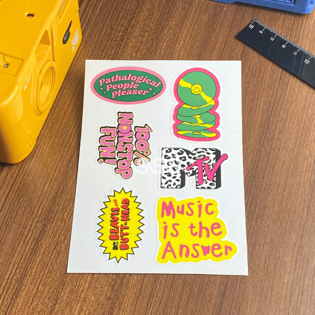 

STICKER MTV / AESTHETIC STICKER / STICKER MUSIC / SUNDAY STICKER STUFF