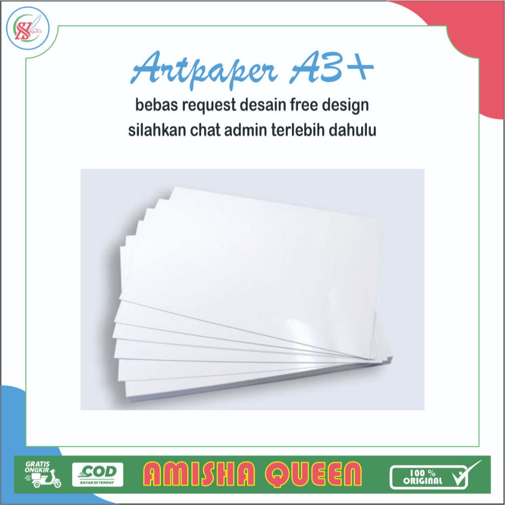 

>MISHQUEEN<CETAK CUSTOM ARTPAPER/BISA BEBAS UKURAN/UNDANGAN/KARTU NAMA/DLL