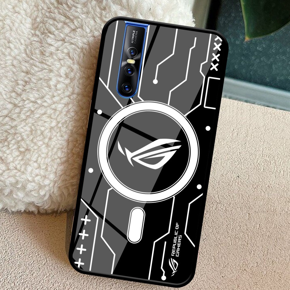 PLAYER CASE GLOSSY PREMIUM MOTIF MAGSAFE ROG UNTUK TYPE VIVO V15 V15 PRO - CASE KEREN - CASE TERBARU