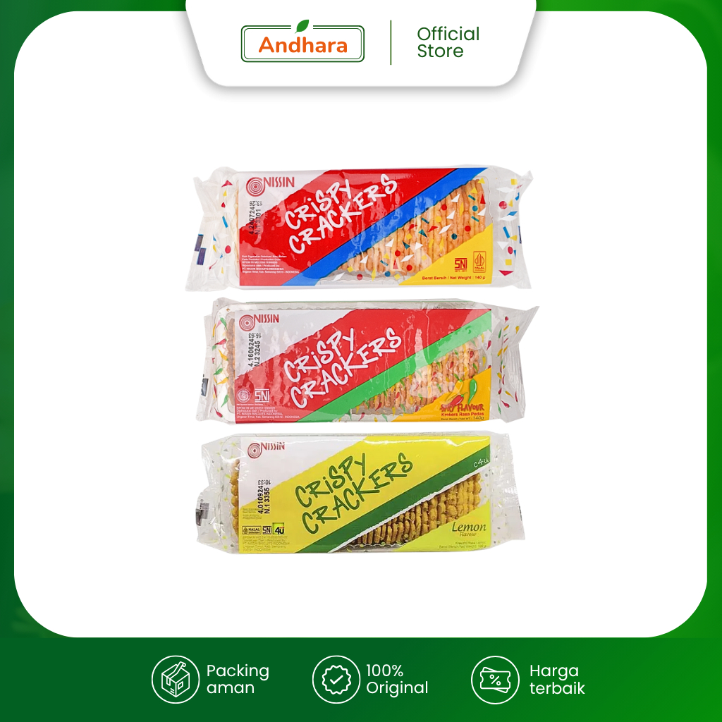 

Nissin Crispy Cracker 140gr - Biskuit Cracker Renyah Gurih