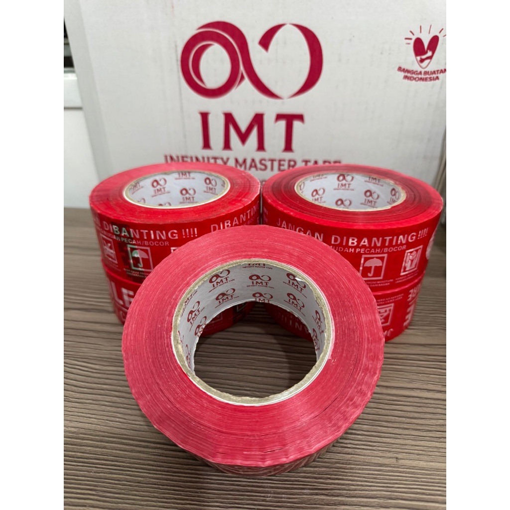 

IMT FRAGILE MERAH/PUTIH 100yard x 48 JANGAN DI BANTING INFINITY MASTER PACK / UNBOXING / ISOLASI PEREKAT