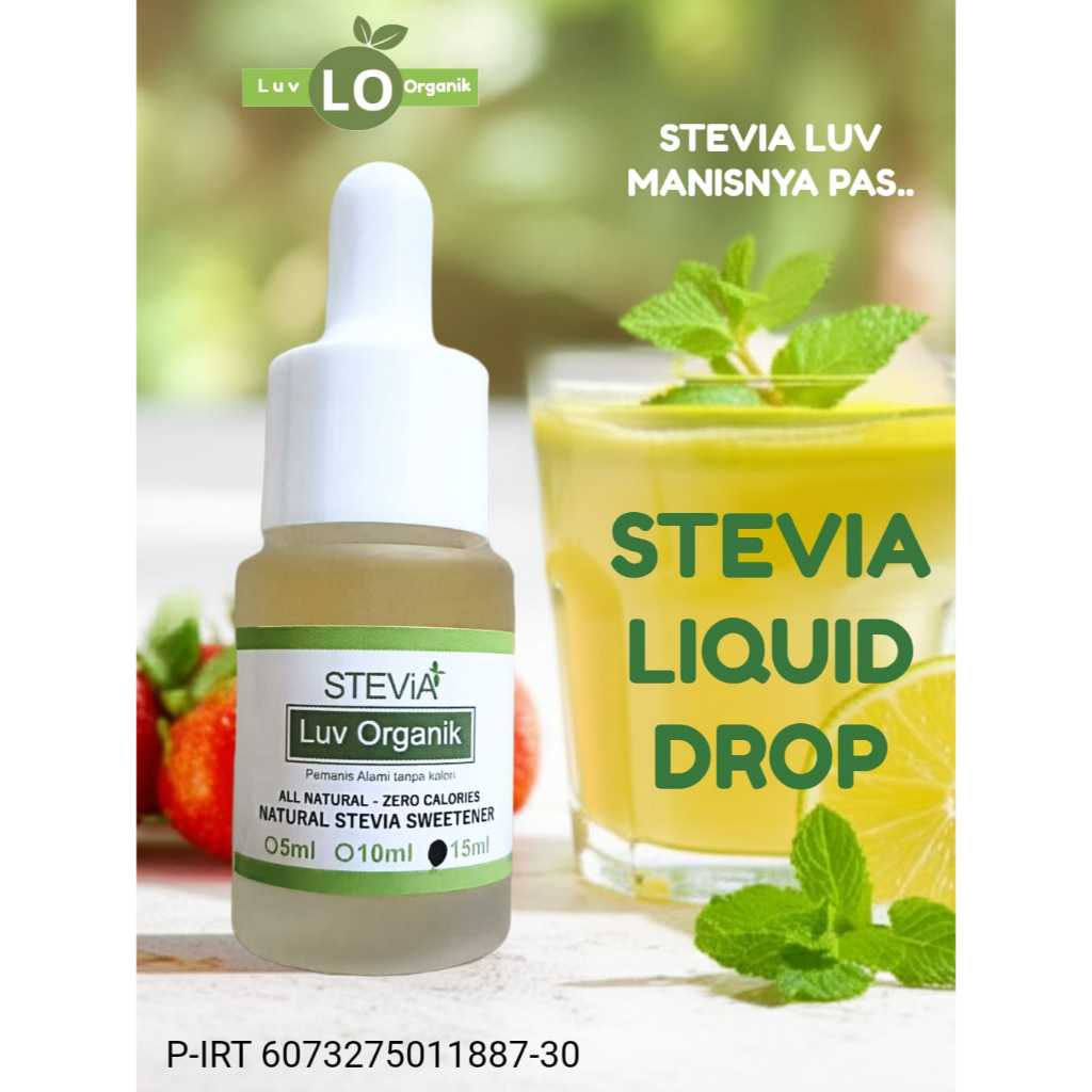 Gula Stevia LUV Organik Tanpa Kalori Anti Diabetes 15 ml