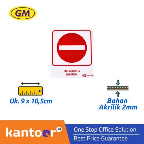 

GM LABEL DILARANG MASUK LK-107S KECIL