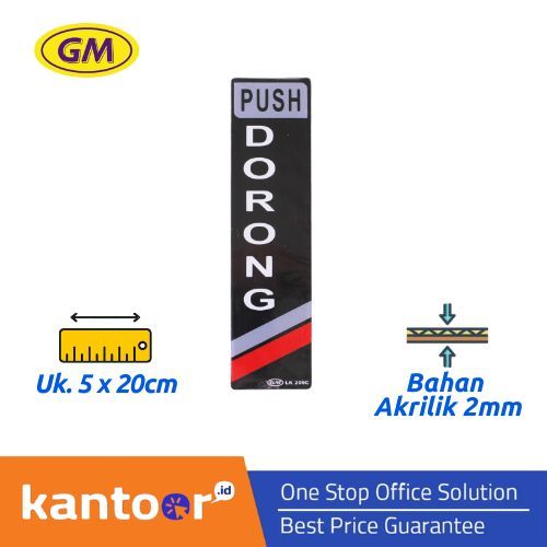 

GM LABEL DORONG LK-209 KECIL WARNA