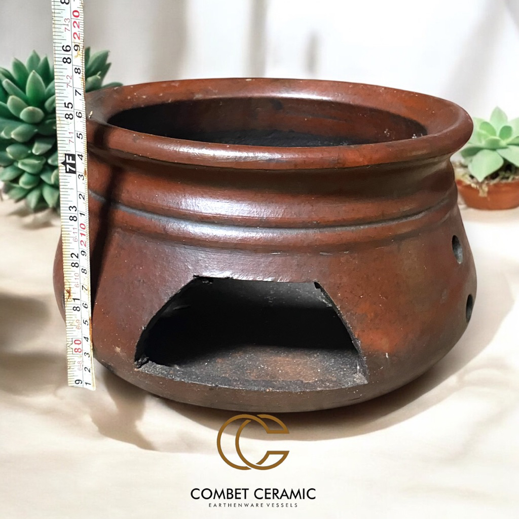 Keren Saji/ Tungku Saji Prasmanan Gerabah Tanah Liat - Tungku Saji Prasmanan Tanah Liat Tradisional 