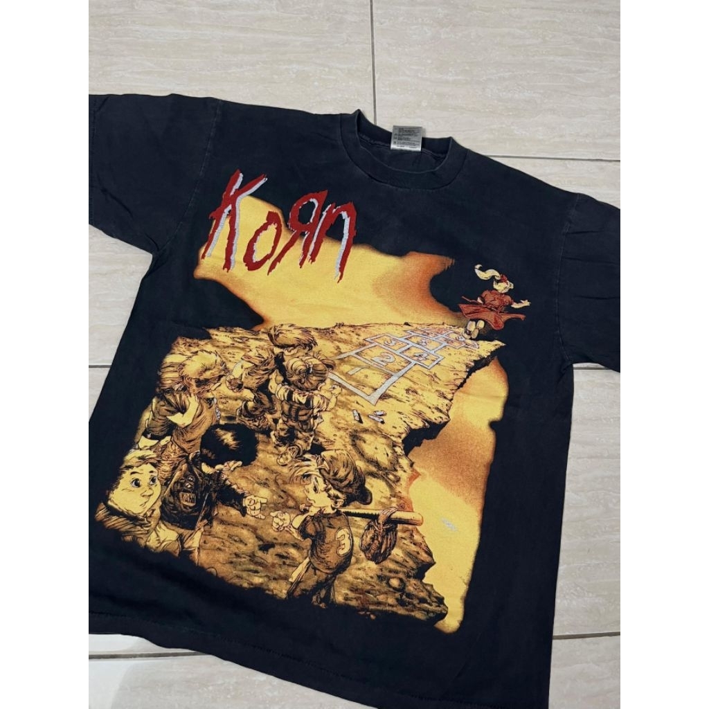 KAOS BOOTLEG BAND FADED BELEL GIANT TULTEX BROCKUM CARTOON NETWORK WILD OATS ONEITA VINTAGE KORN TYP