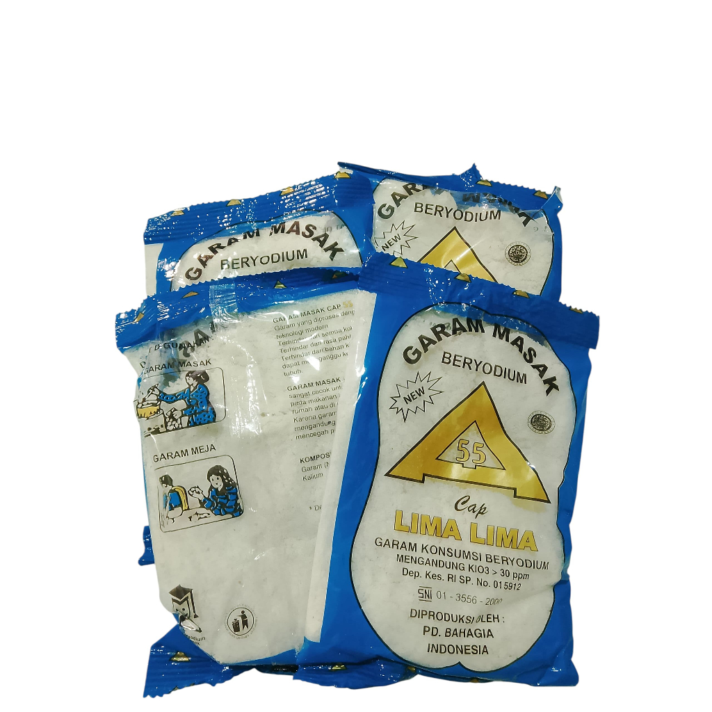 

(PAKET 10PCS) GARAM HALUS BUMBU DAPUR MURAH BERYODIUM 100GRM