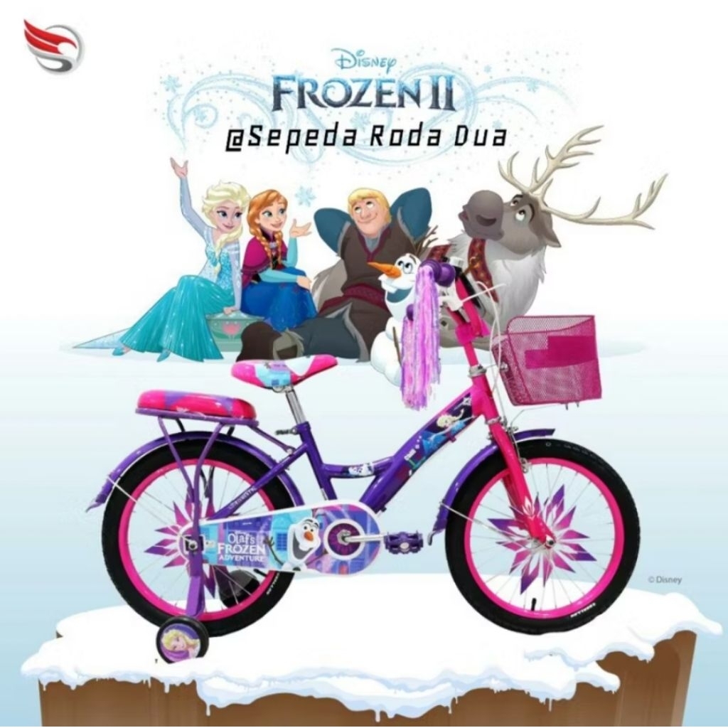 SEPEDA ANAK PEREMPUAN ELEMENT FROZEN ELSA 20 INCH FREE RAKIT INSTAN BANDUNG