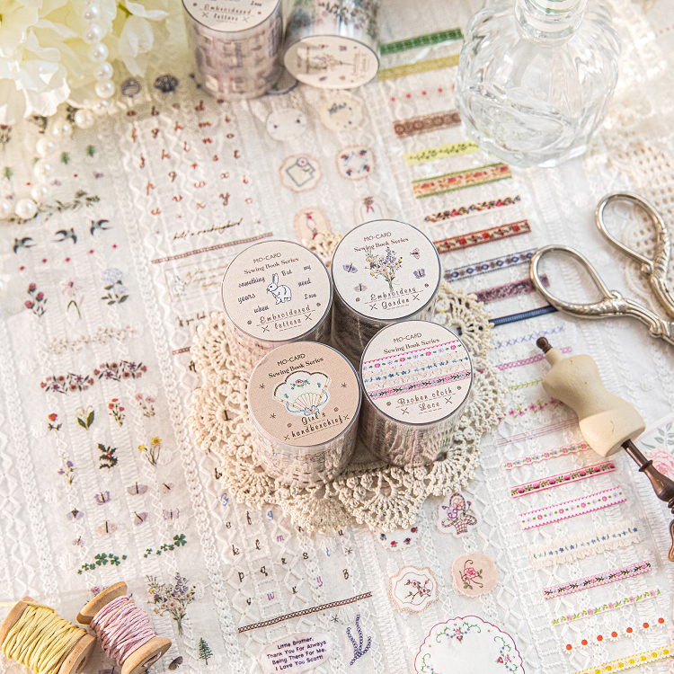 

[Artopia] Roll PET Tape Sewing Book Series SBS Stiker Jahit Sticker Jahitan Crochet Kain Huruf