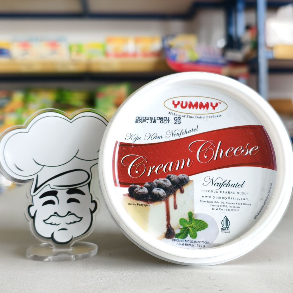 

Yummy Cream Cheese Neufchatel 250Gr / Keju Krim Neufchatel 250Gr / Yummy Neufchatel Creamcheese 250Gr