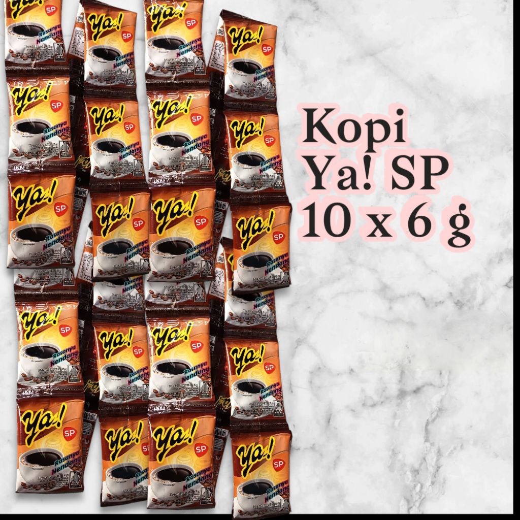 

Kopi ya! SP mini/Kopi Bubuk/Kopi hitam 10x6 g