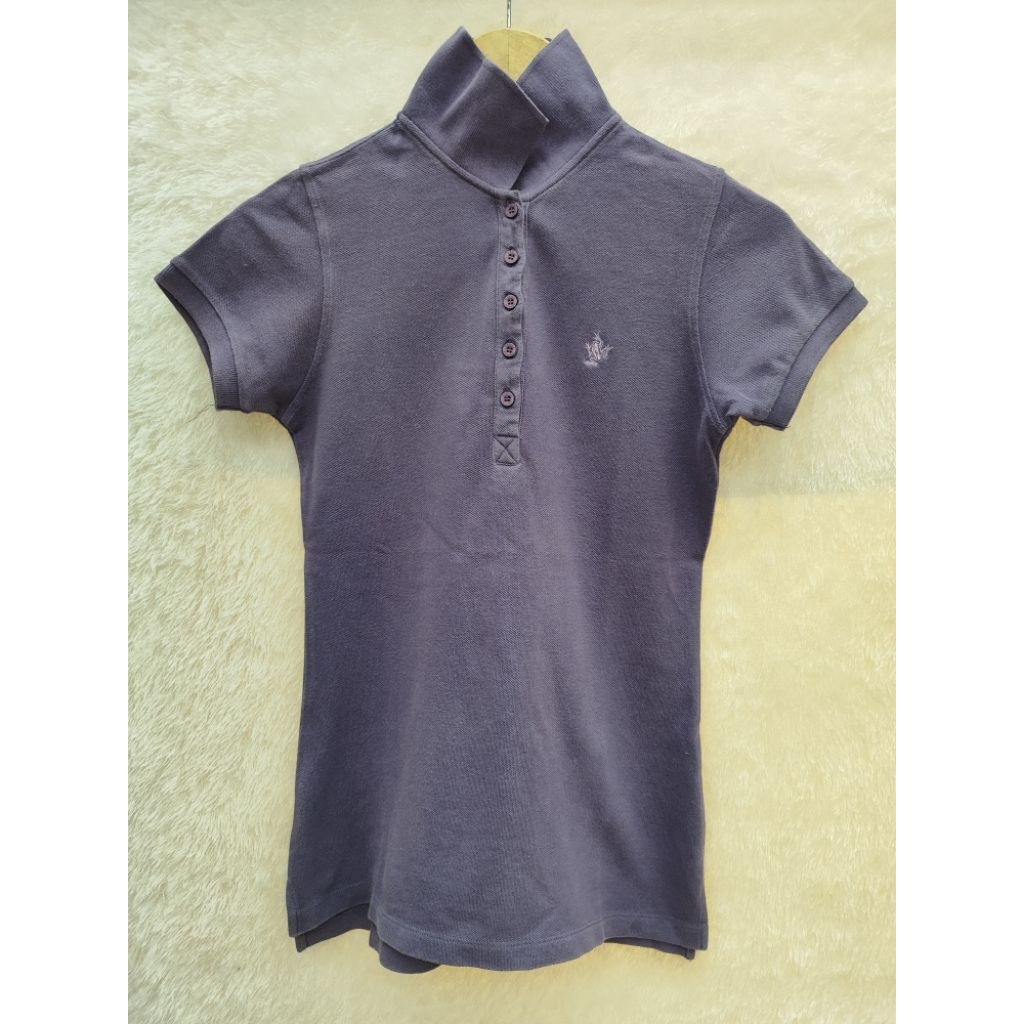 Polo Shirt Osella Wanita Dusty Purple Size S preloved