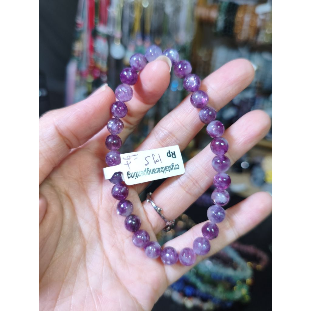 GELANG CRYSTAL BERSERTIFIKAT PURPLE EMERALD