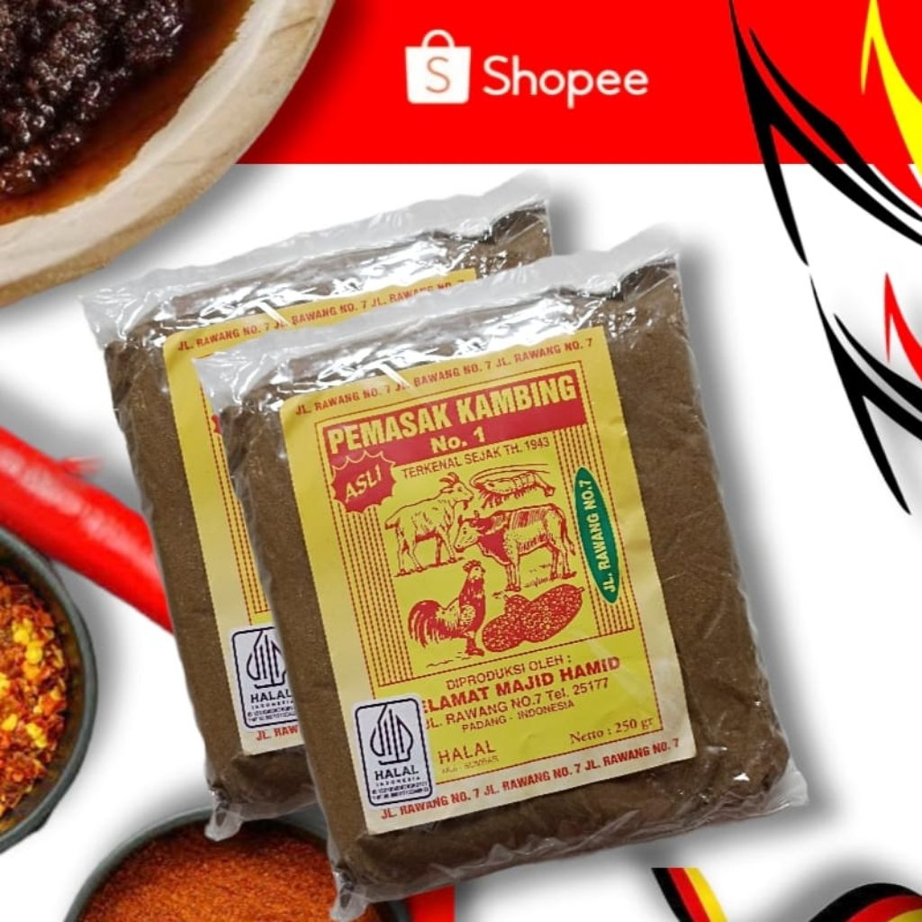 

Bumbu Pemasak Kambing Selamat 250gr Asli No.1
