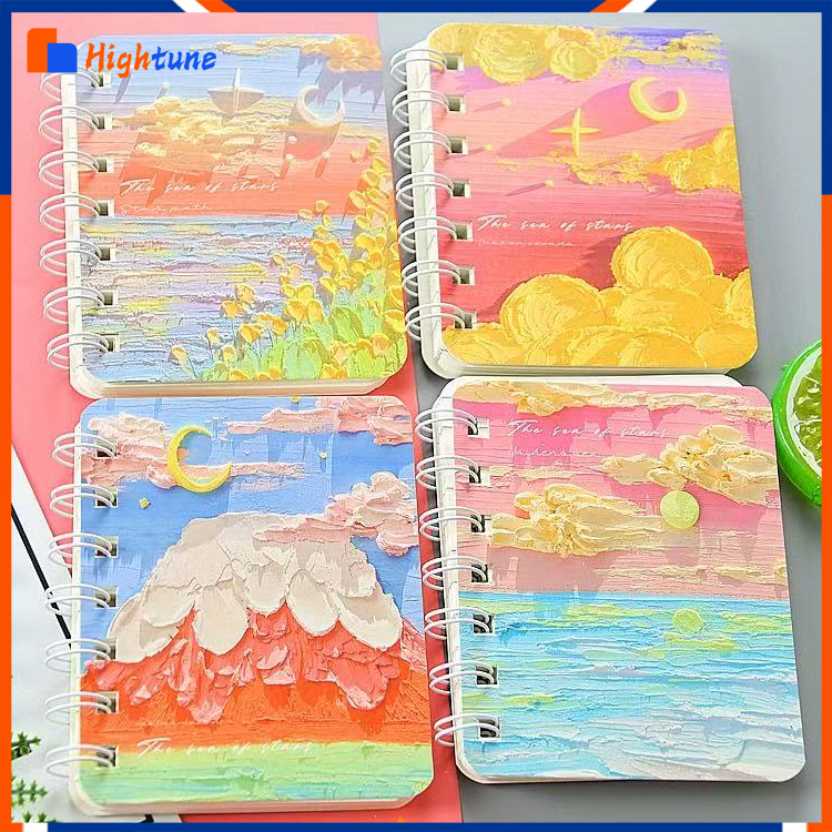 

Hightune Sketchbook A7 Aesthetic Buku Gambar Vertikal Jilid Spiral 80 Lembar/160 Halaman