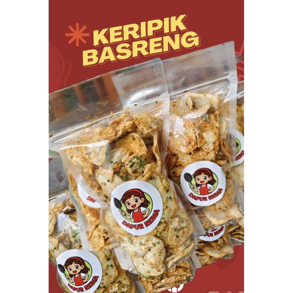 

BASRENG DAUN JERUK PEDAS CANTIK 150g - Baso Goreng Daun Jeruk Renyah Kriukl Dapur Reina