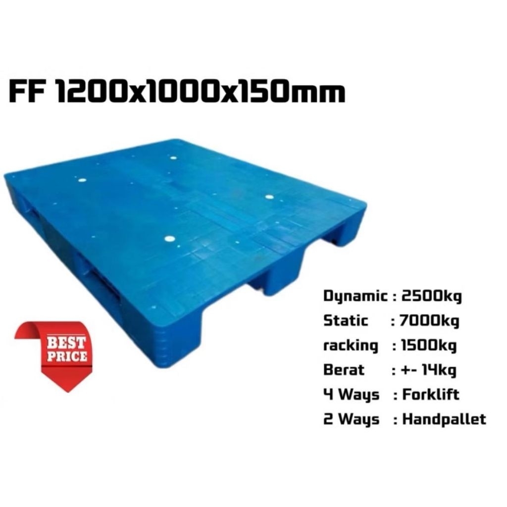 

Palet Plastik uk 120x100x15 Baru/New