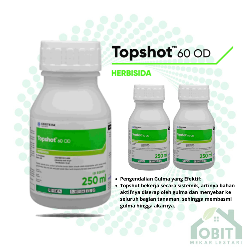 TOPSHOT 60 OD 500 ML HERBISIDA / TOPSHOT 500 ML / TOPSHOT 500ML ORIGINAL KEMASAN PABRIK