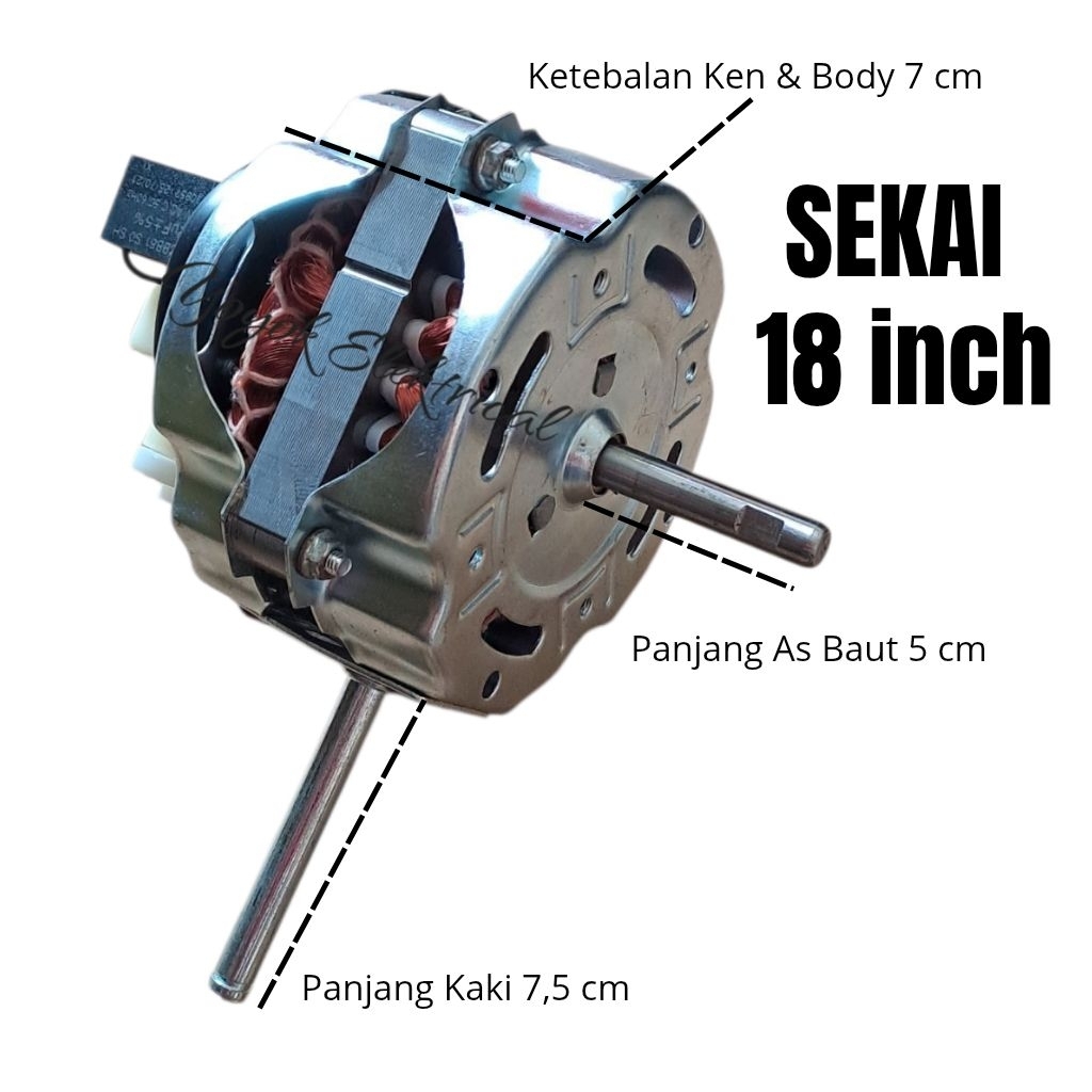Dinamo Kipas Angin Sekai 18 inch | Dinamo Kipas Angin Sekai