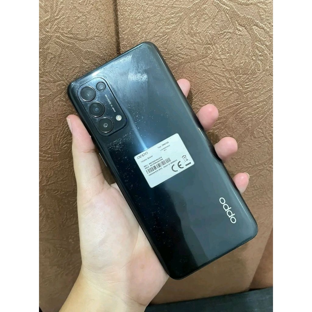 Oppo Reno 5 8/128 hp & cas second nominus sidik jari aktif dilayar super amoled