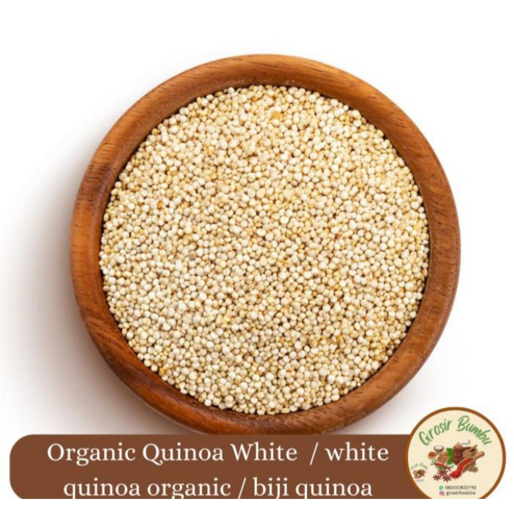 

organic white Quinoa 1kg/ Quinoa organic /biji Quinoa whiteasli 100%✅️