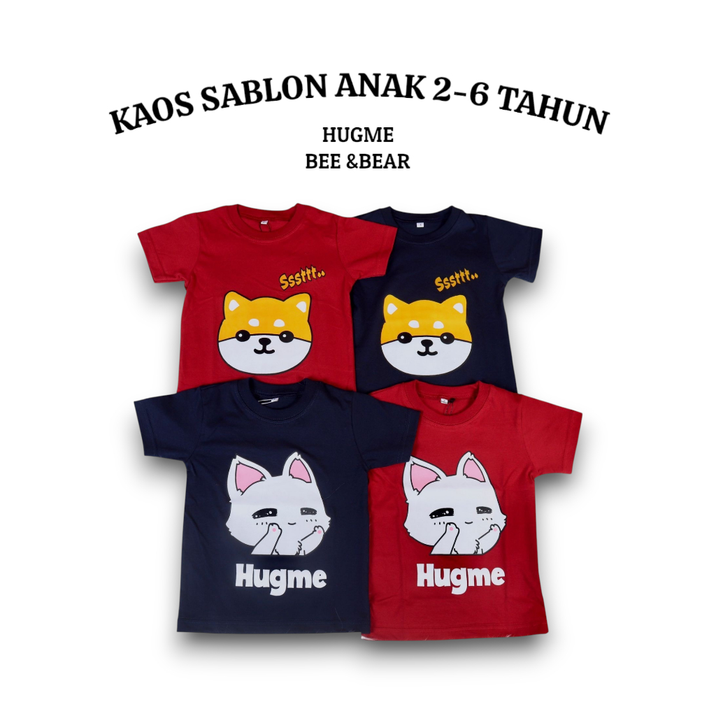 hugme Bee and Bear Kaos Anak