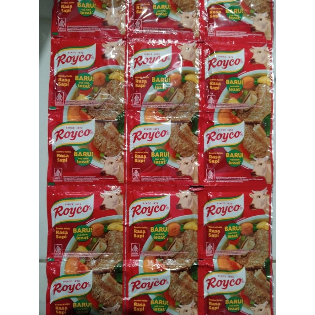 

ROYCO Kaldu Bubuk Sapi Renceng Isi 12 - Bumbu Penyedap Praktis