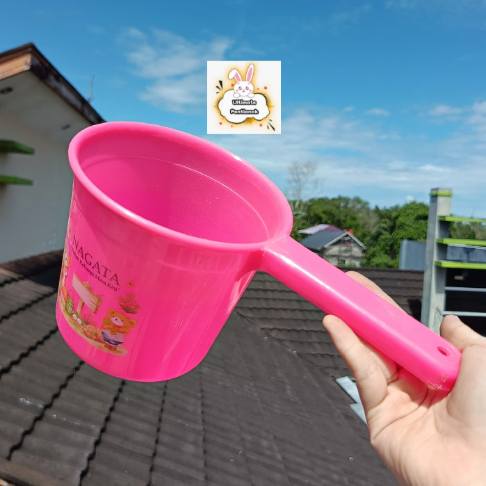 NAGATA - Gayung Air Mandi Plastik Tebal 703 Gayung / Centong Ok