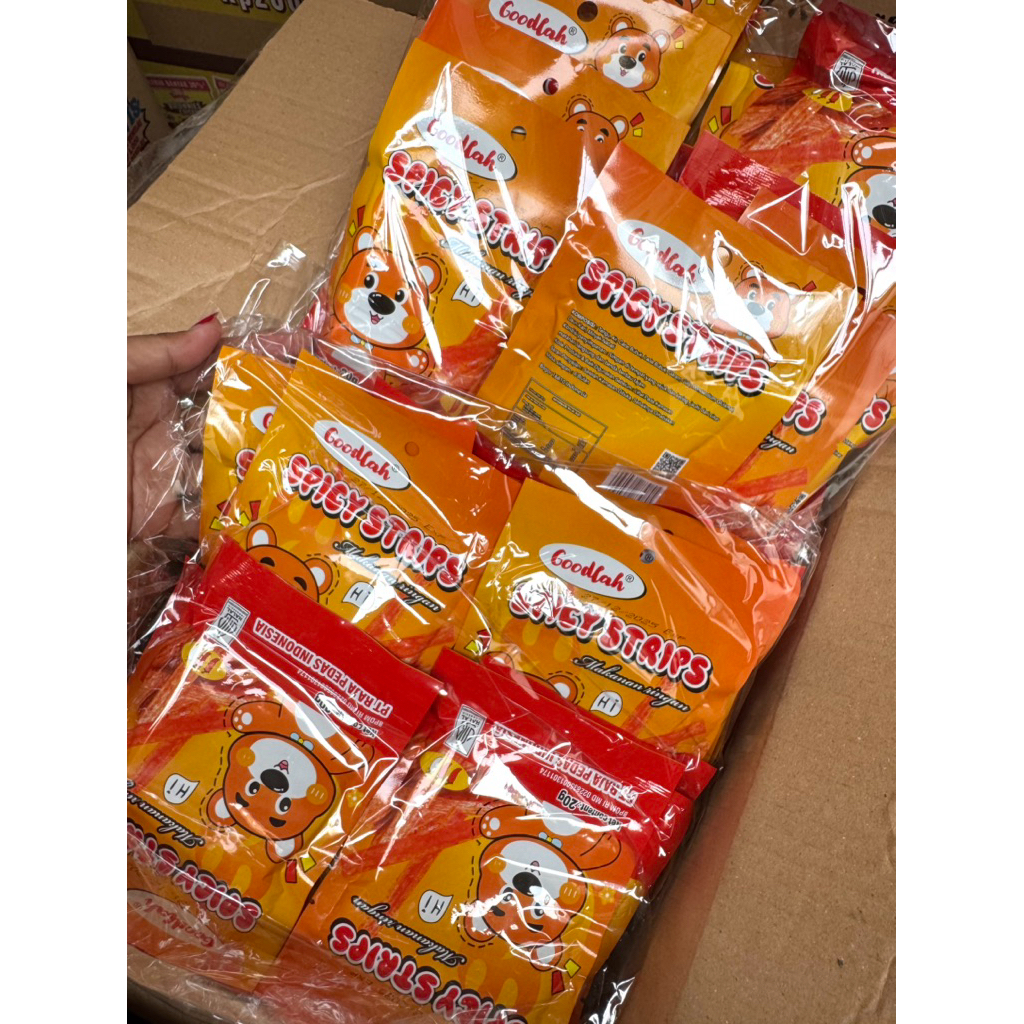 

RATU PEDAS SPICY STRIPS 20GR,1 BAG ISI 20 PCS