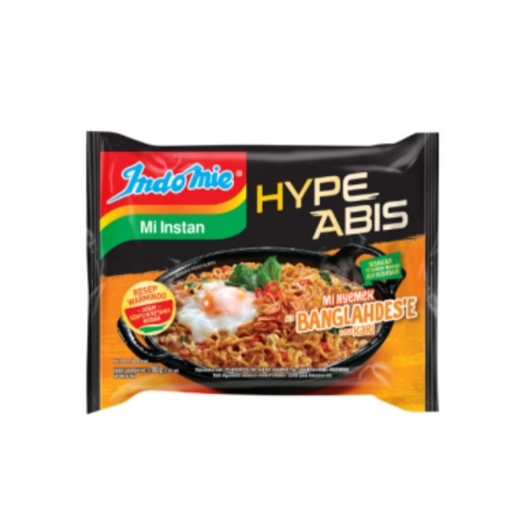 

Indomie Mie Instant Hype Mie Nyemek Bangladesh Kari Pck 80g