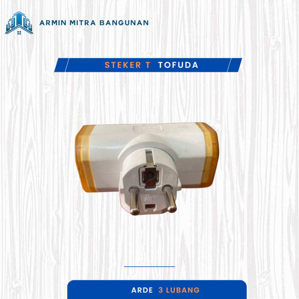 STEKER T TOFUDA 3 LUBANG – COLOKAN LISTRIK CABANG 3 AMAN DAN TAHAN PANAS