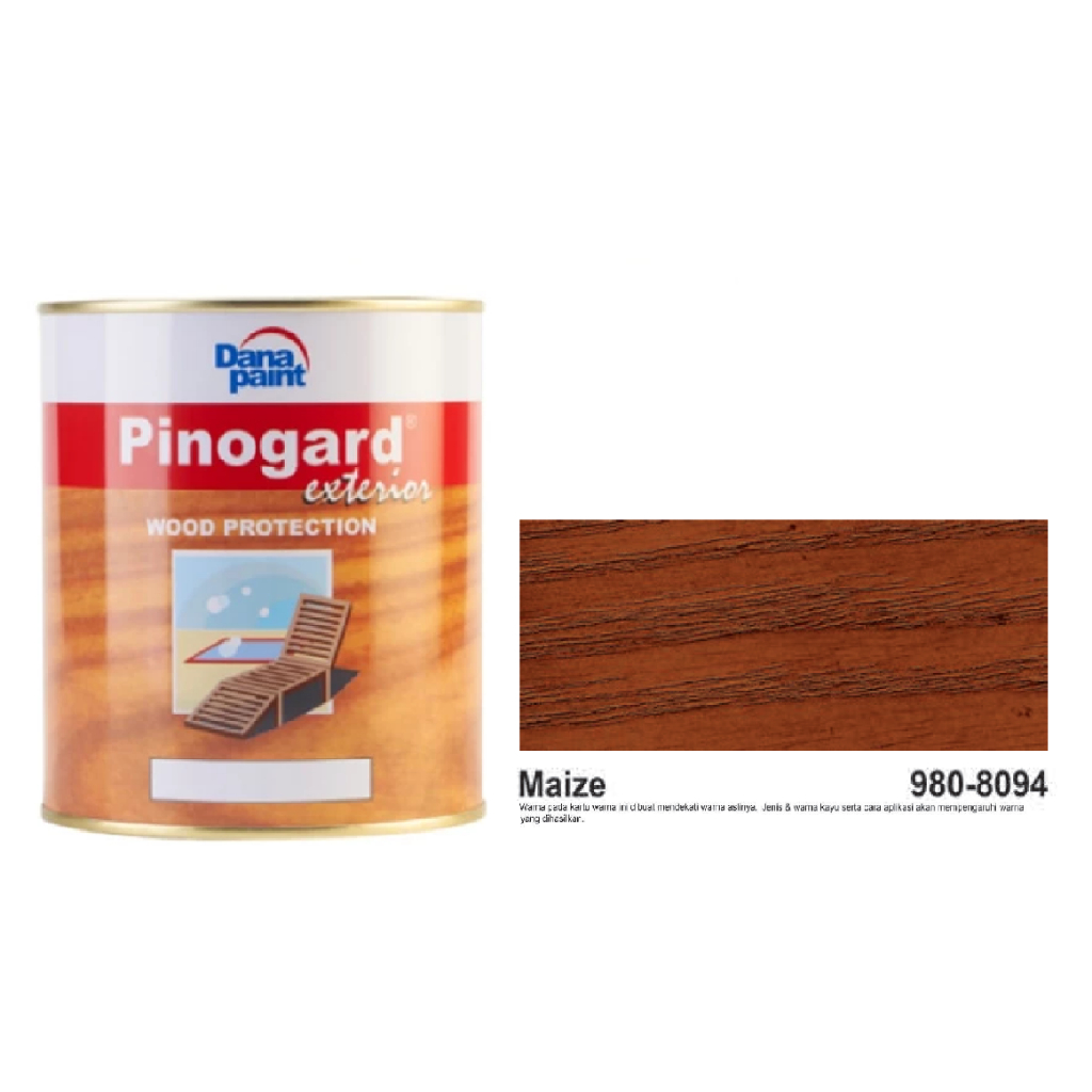 Cat Kayu Exterior DANA PAINT WOOD PROTECTION PINOGARD - MAIZE 980-8094//Cat Kayu Luar Bagus Berkuali