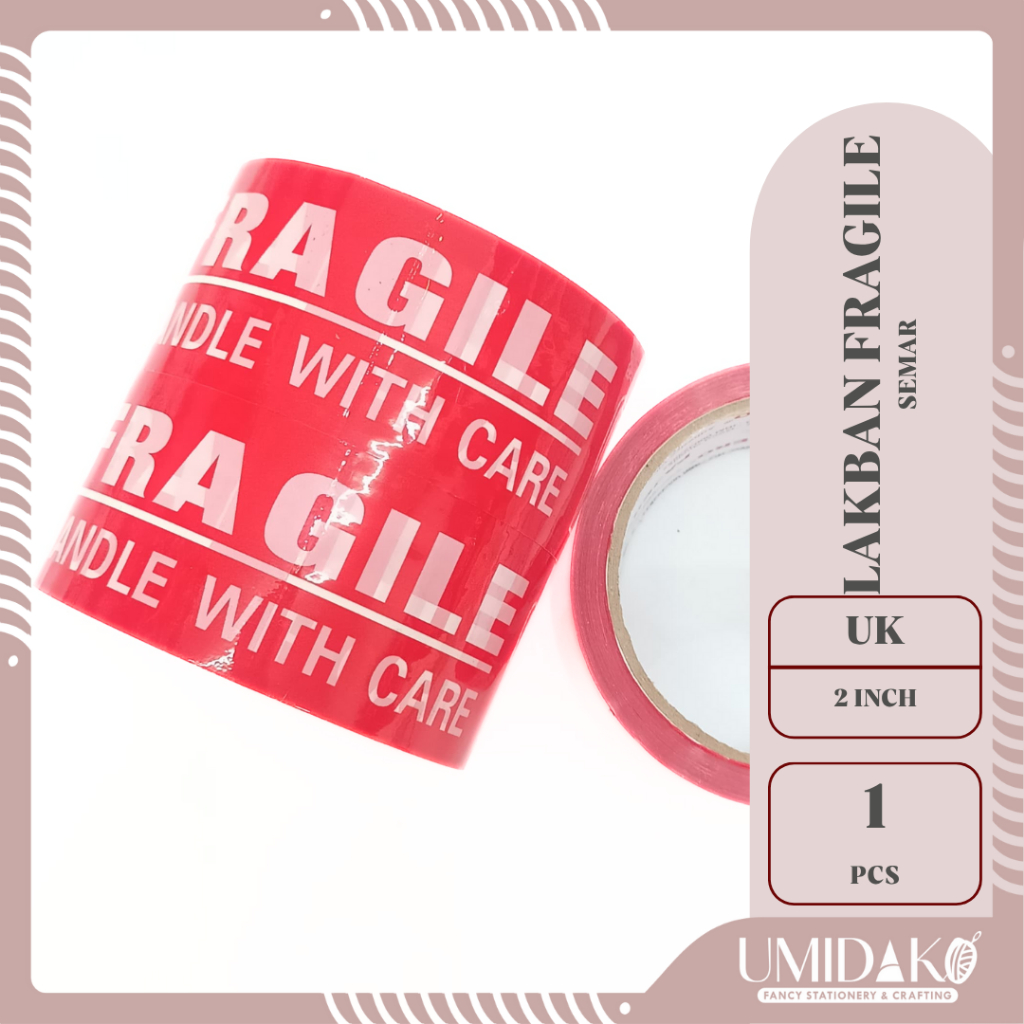 

[UMIDAKO] OPP FRAGILE MERAH SEMAR | SOLASI MERAH KESELAMATAN PAKET