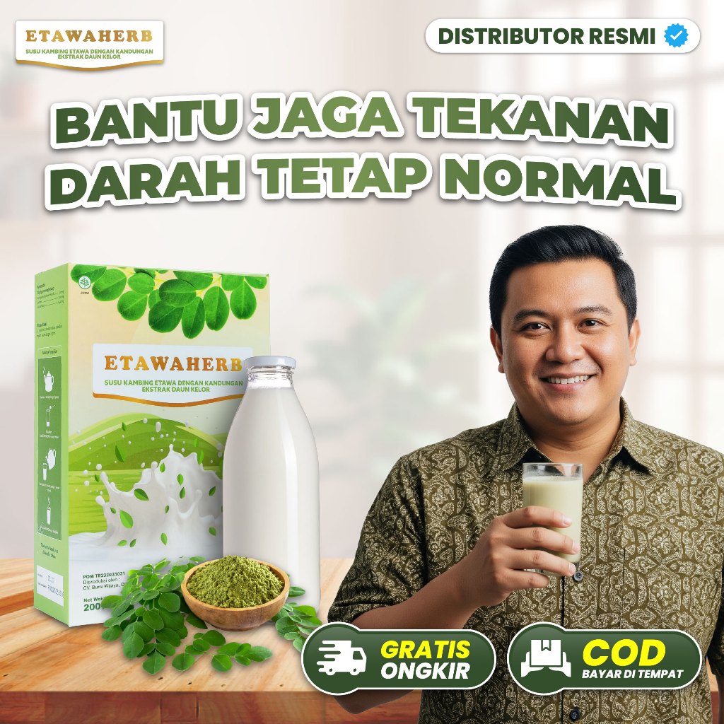 

Etawaherb Susu Herbal Etawa Bantu Atasi Hipertensi Jaga Tekanan Darah Stabil Tensi Original 1 Box