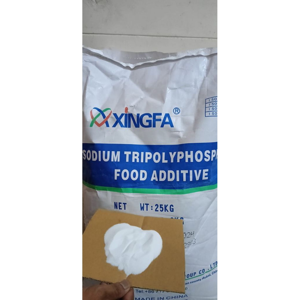 

Xingfa Sodium Tripolyphisphate @1kg. Pengenyal Bakso, daging, adonan dimsum