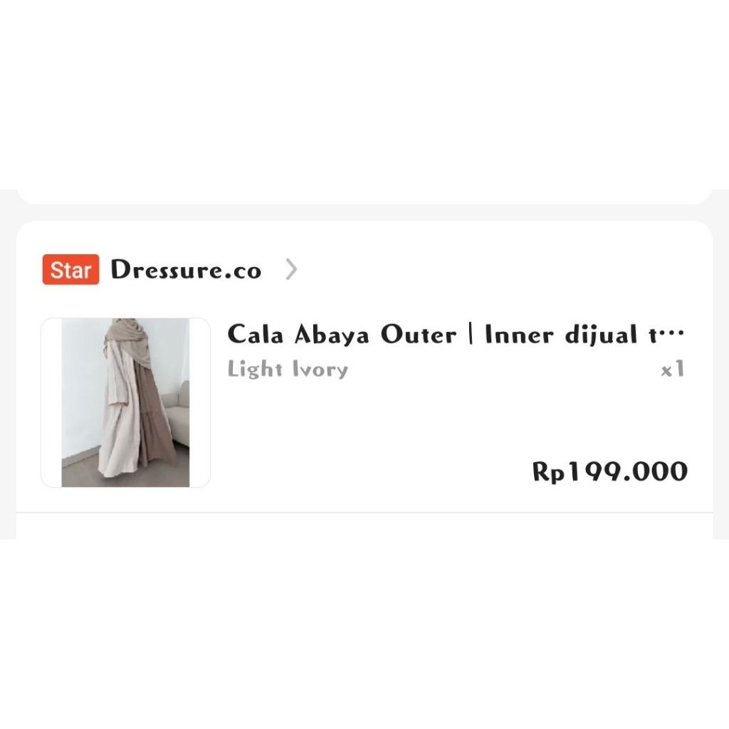 cala outer abaya dressure