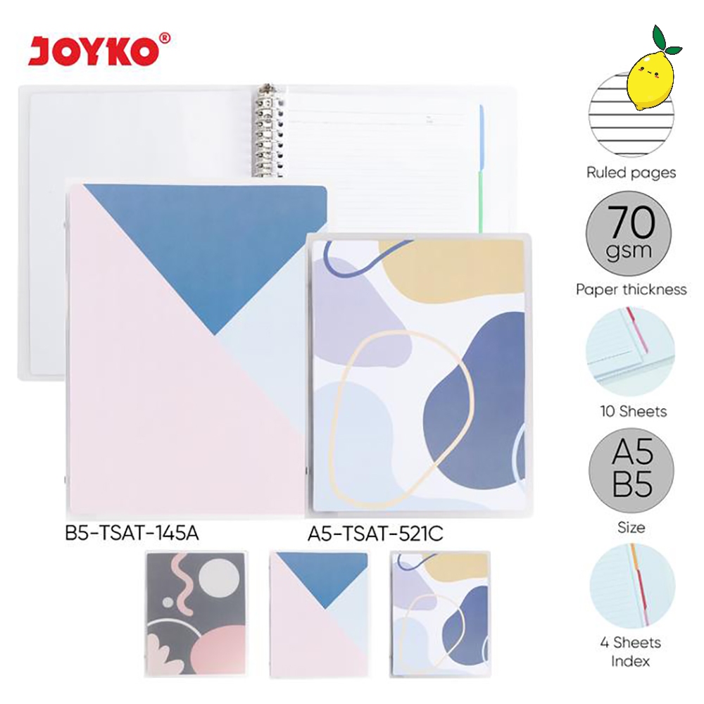

Binder Note Joyko TSAT A5 B5 / Buku Binder Notebook