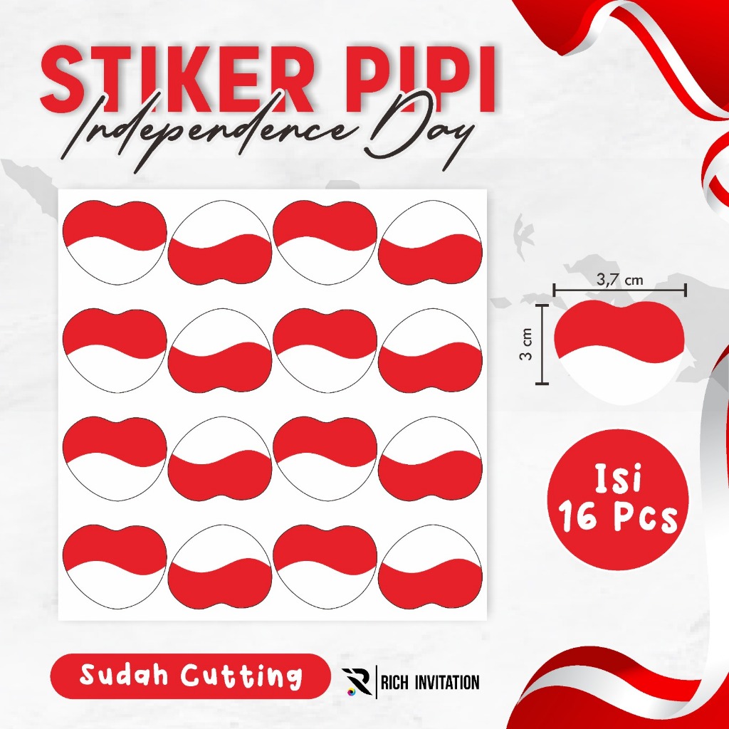 

STICKER PIPI MERAH PUTIH - STIKER PIPI AGUSTUSAN - AKSESORIS UNIK STIKER MERAH PUTIH