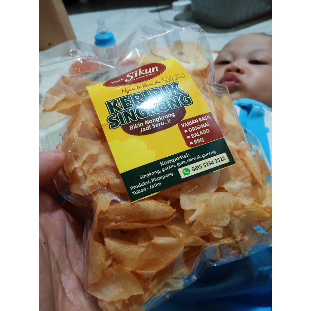 

keripik singkong BBQ merek SI KUN