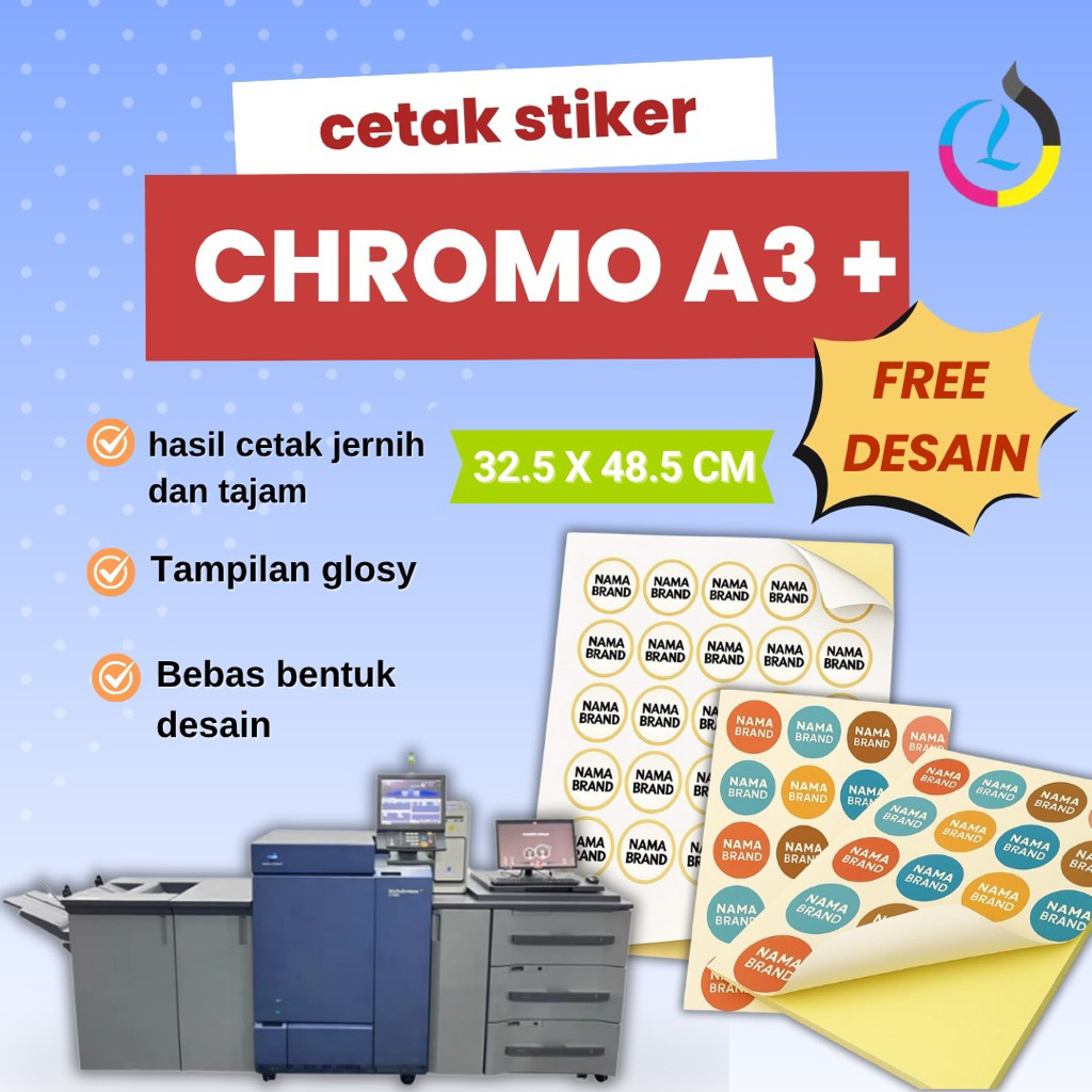 

stiker cromo cetak custom nama sendiri label jualan logo toples