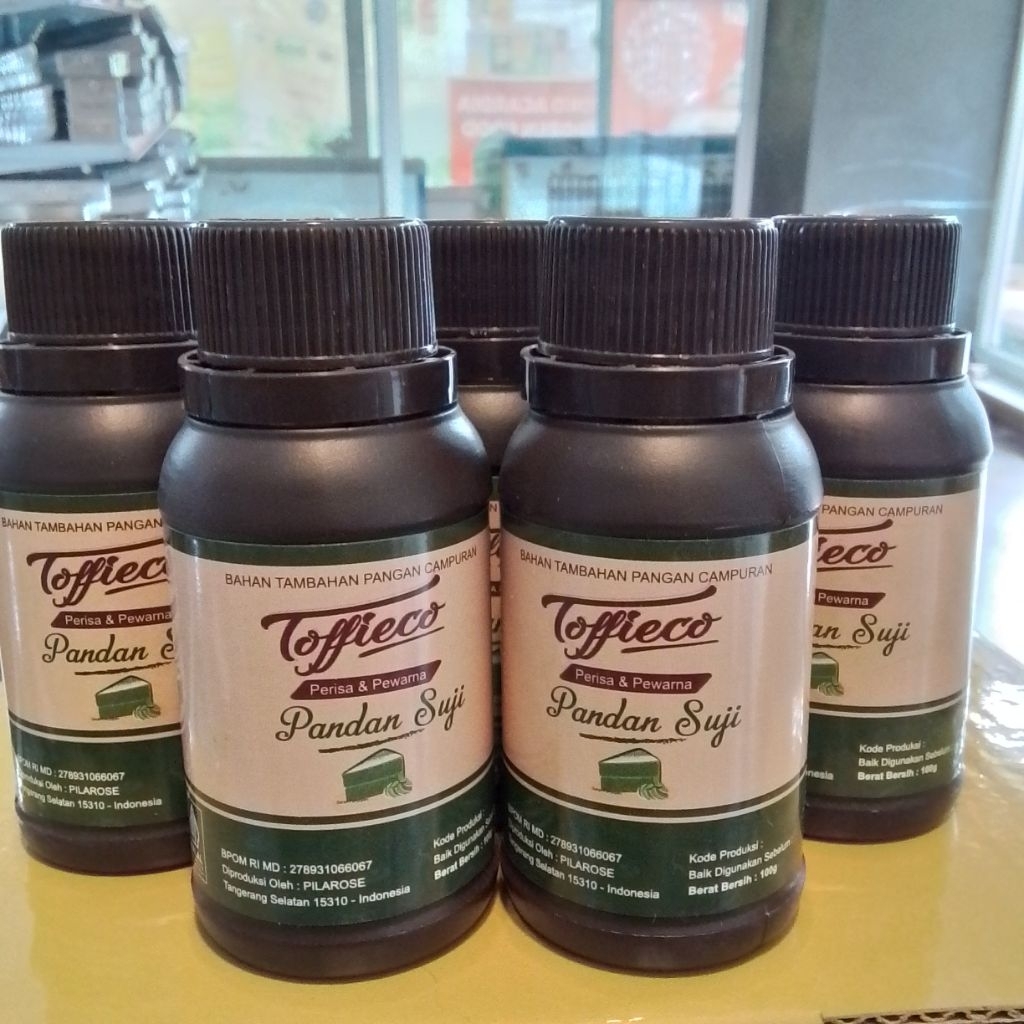 

Toffieco Perisa & Pewarna Pandan Suji 100g