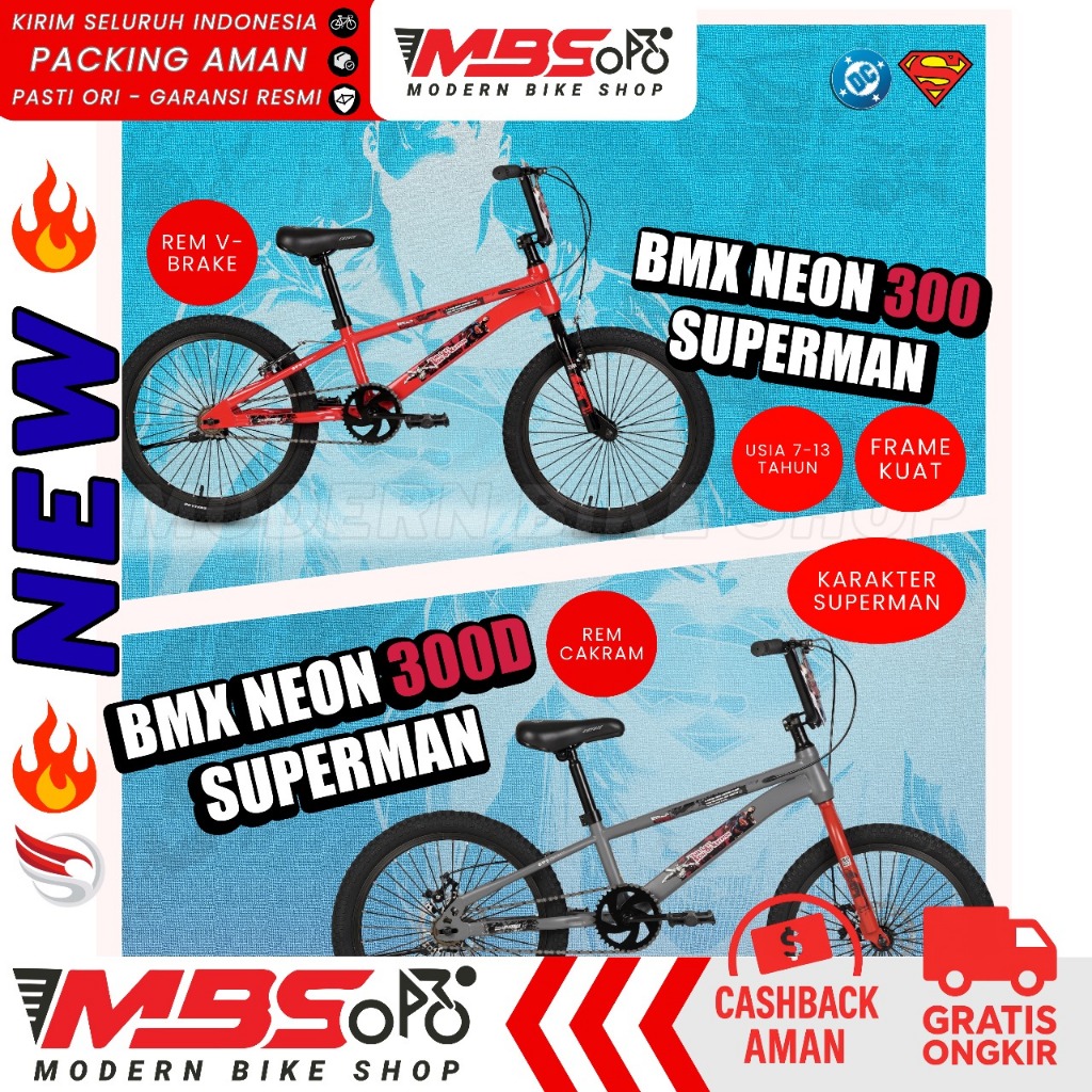 [GARANSI RESMI] ELEMENT COYOTE NEON 300 V-BRAKE /  REM CAKRAM SEPEDA BMX 20 inch ANAK LAKI Dewasa RE