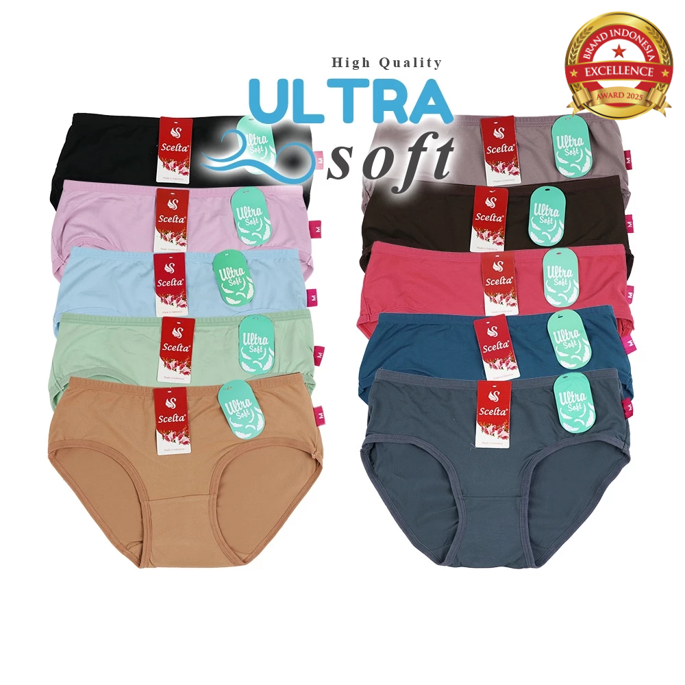 Scelta - Ultra Soft Celana Dalam Wanita Model Midi Halus Super Soft Cd Sc 1224 Md